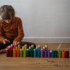 Little wooden toy colourful chararcters for free play | Conscious Craft